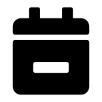 Gui Calendar Minus SVG Icon